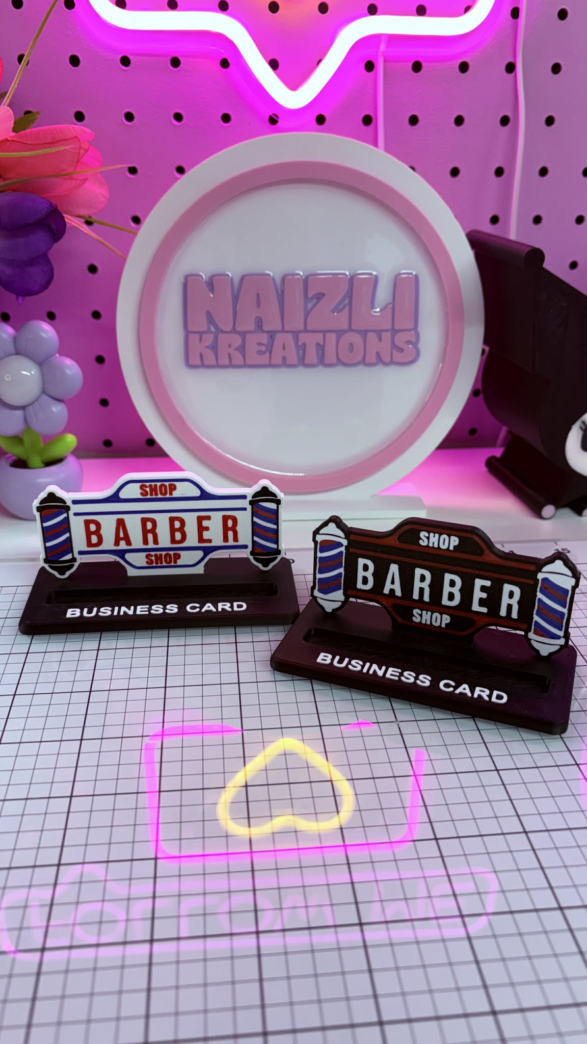 Barber Business Card Holder