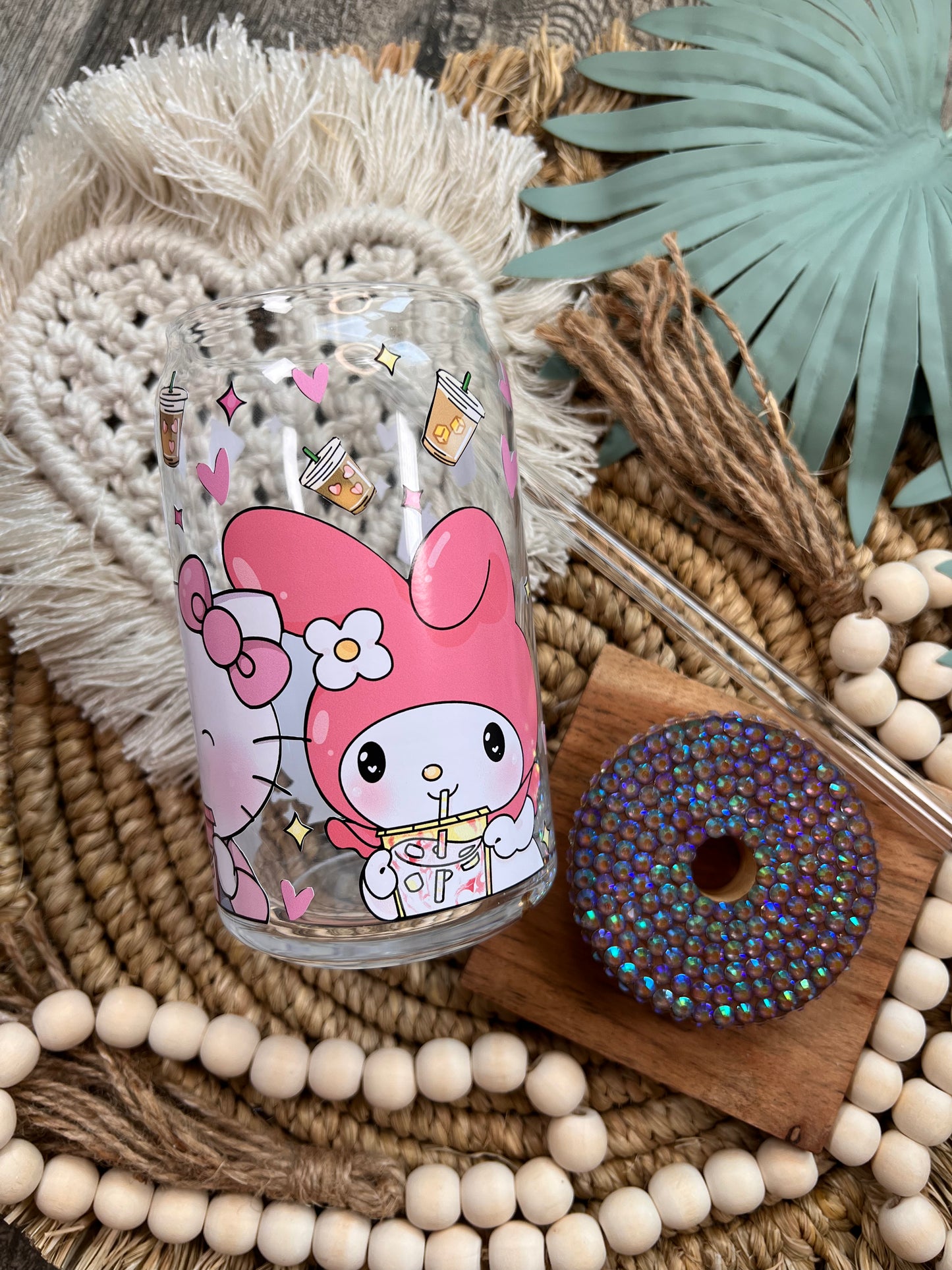 Lata de vaso para café con leche Kawaii Friends