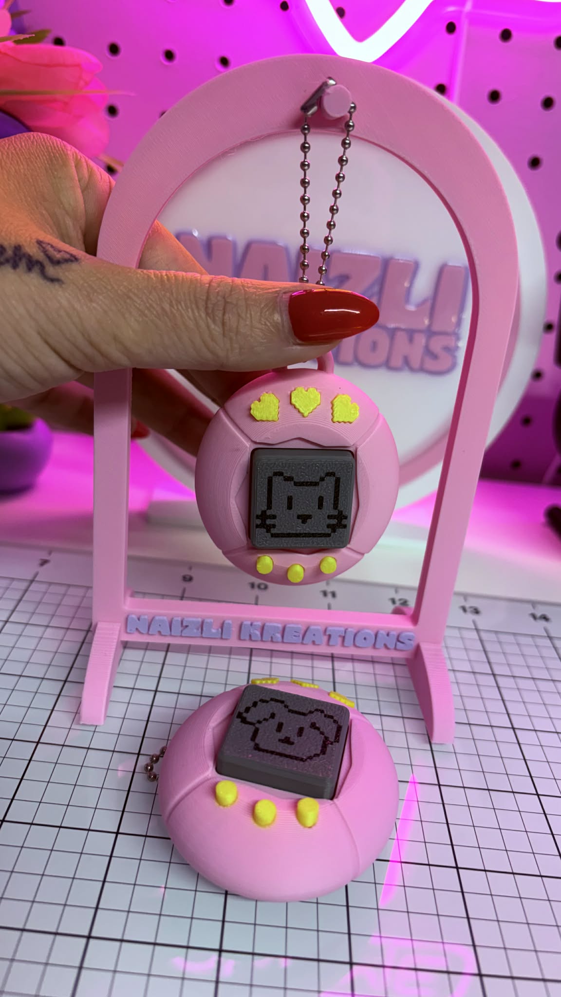 Pink and Yellow Sensory Fidget Clicker