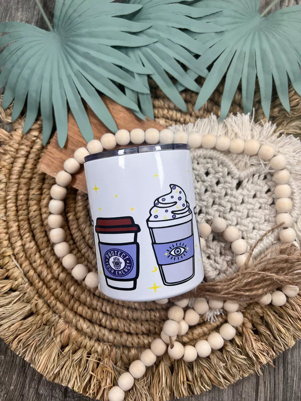 Evil Eye Blue Latte Mini Tumbler