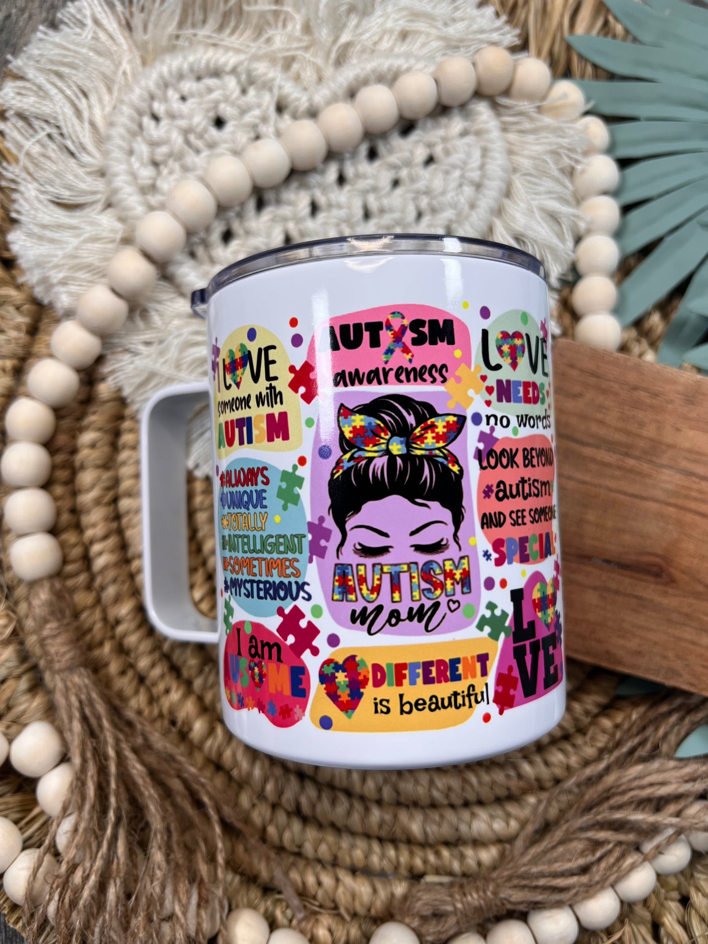 Autism Awareness Handle Mini Tumbler