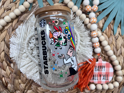 Black PPG Starbucks Glass Can