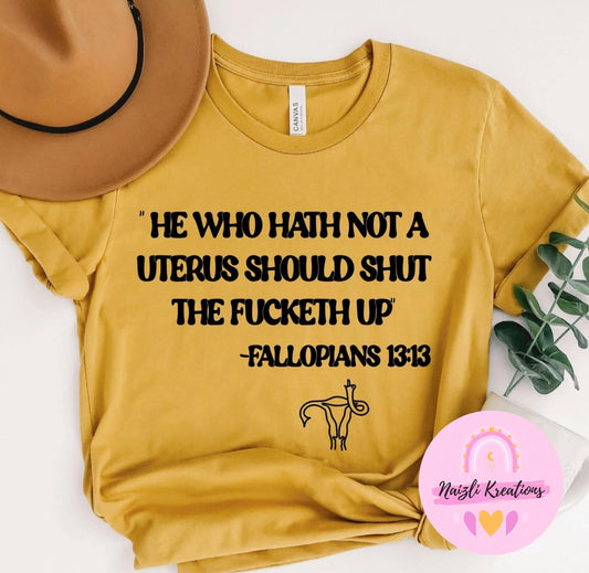 El que tenga útero debería callarse la boca.