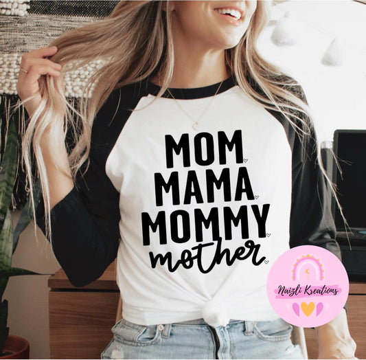 Camiseta de mamá, mamá, mamá, madre