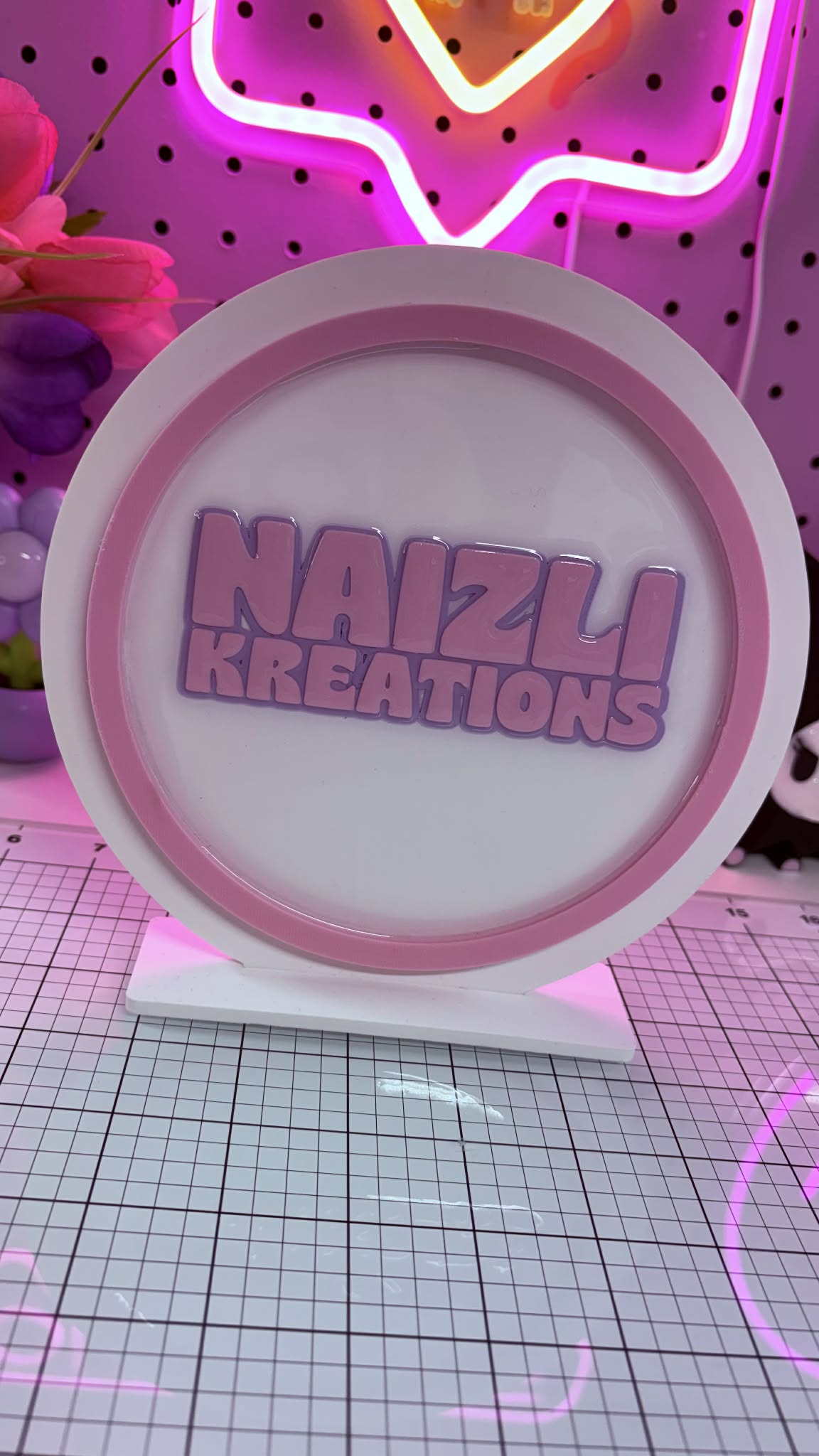 Logo Display in 3D printing 6"