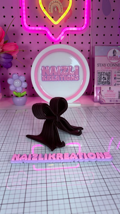 Phone Holder 3D Decorative Bow – Girly Edition