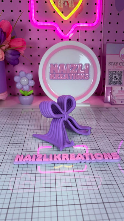 Phone Holder 3D Decorative Bow – Girly Edition