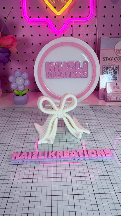 Phone Holder 3D Decorative Bow – Girly Edition