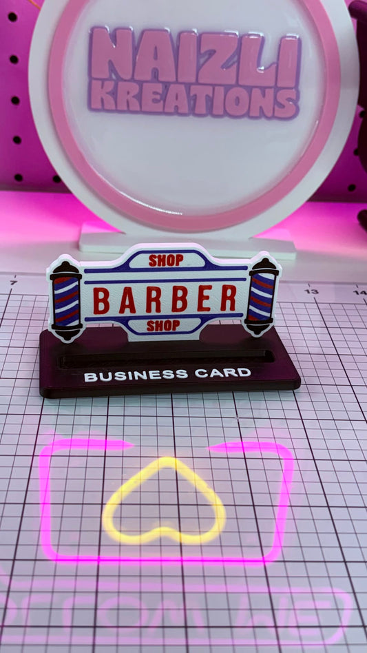 Barber Business Card Holder