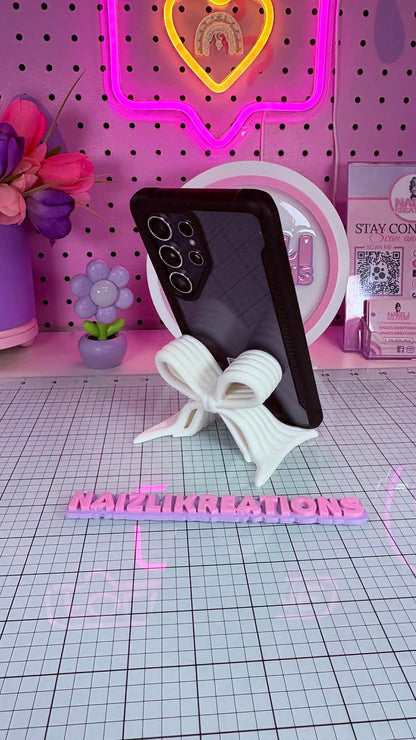 Phone Holder 3D Decorative Bow – Girly Edition