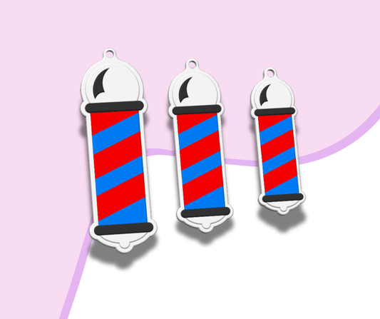 NFC Pole Barber Keychain