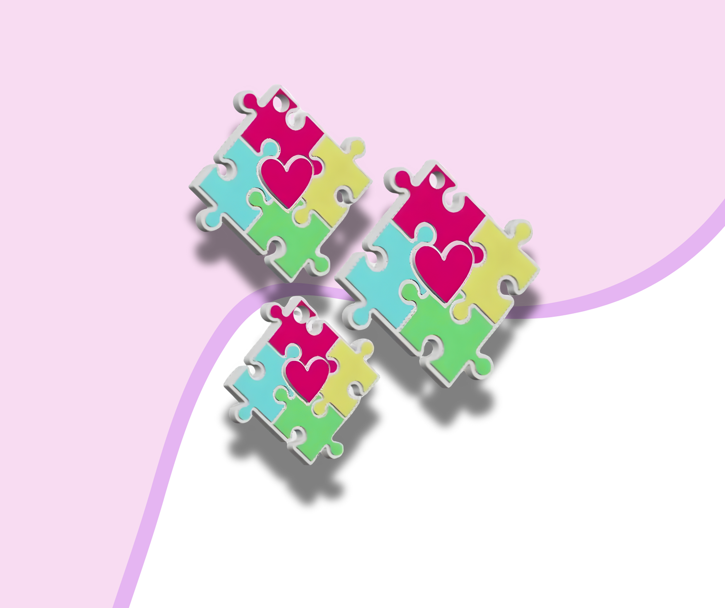 NFC Puzzle / Autism Keychain