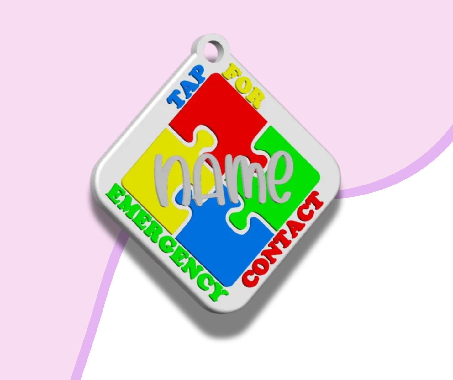 NFC Autism Keychain