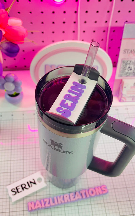 Personalized 3D printed nameplate for Stanley