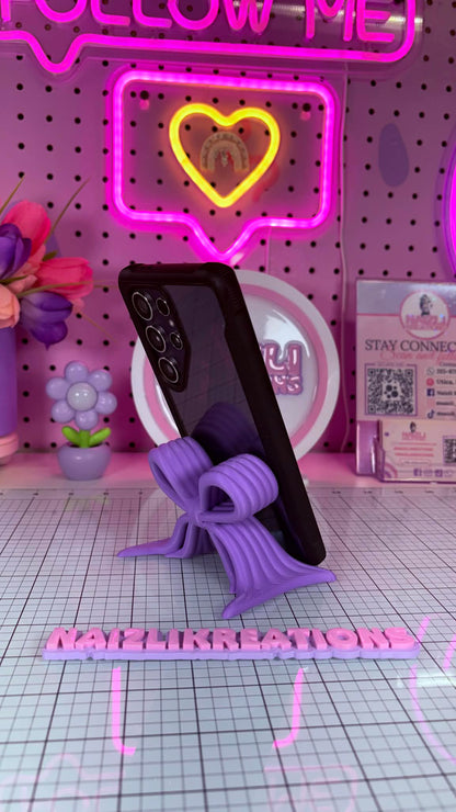 Phone Holder 3D Decorative Bow – Girly Edition