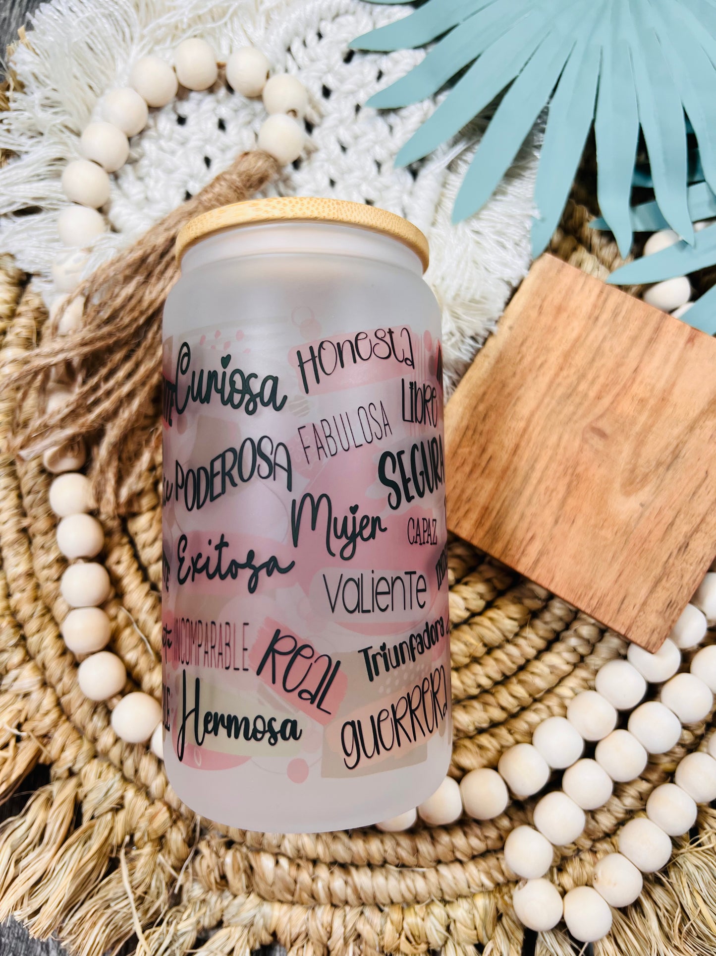 Lata de vidrio Motivación