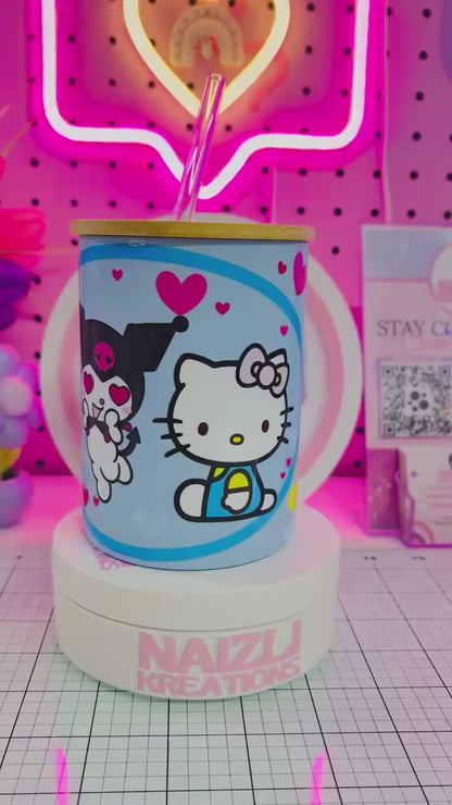 Kurom & HK Glass Mug Blue