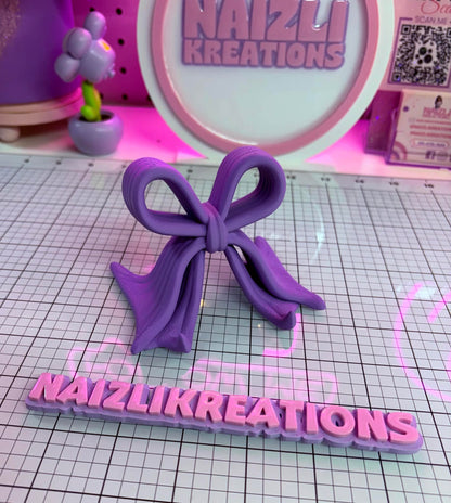 Phone Holder 3D Decorative Bow – Girly Edition