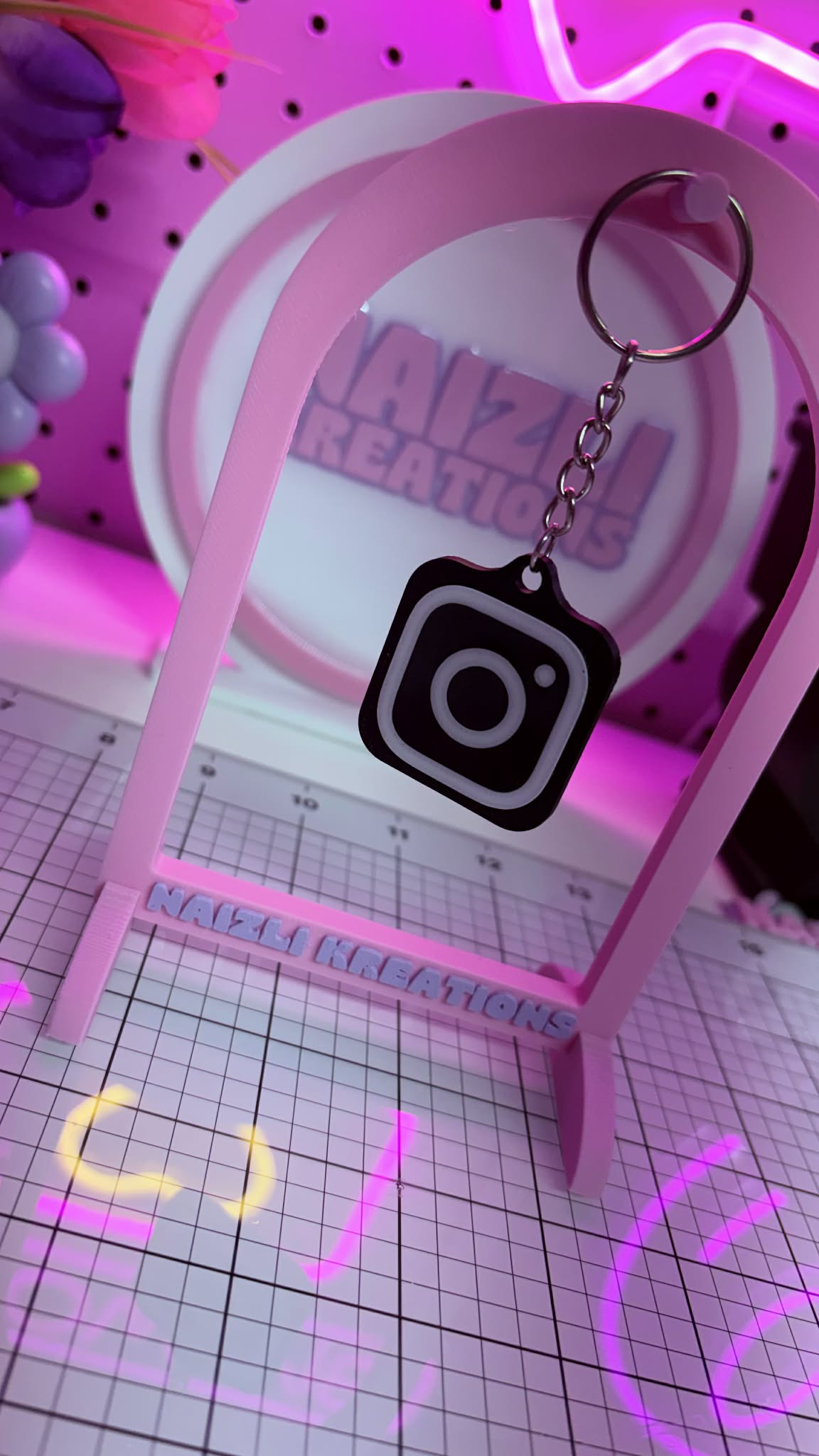 NFC Instagram Keychain