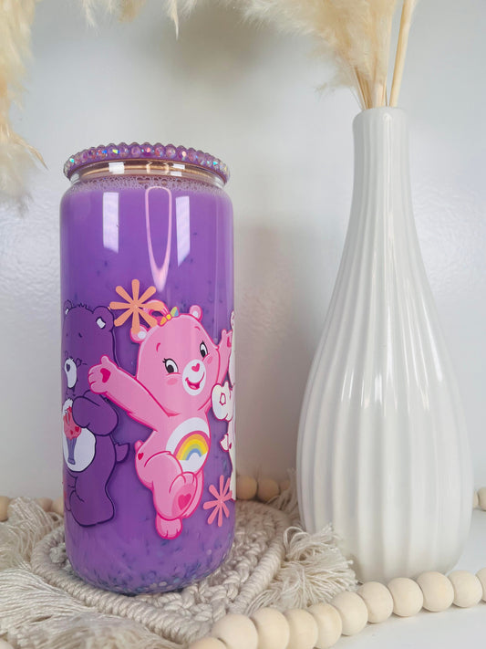 Bears Snowglobe Glass Can