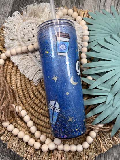 Bola de nieve azul de mal de ojo