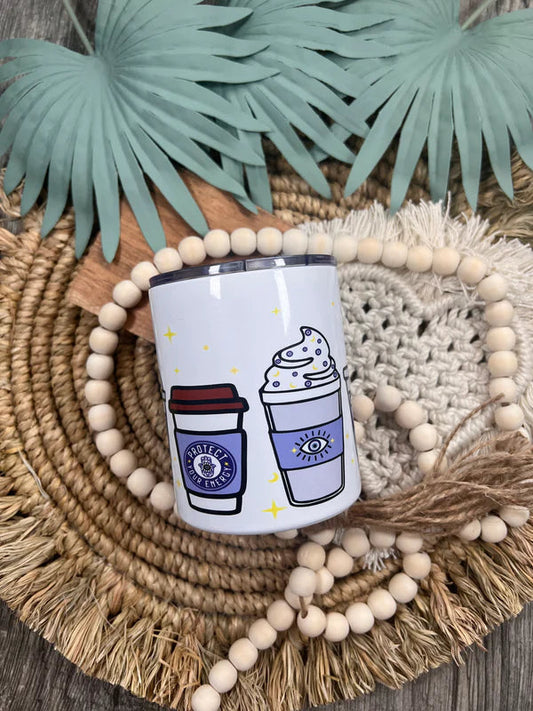 Evil Eye Blue Latte Mini Tumbler