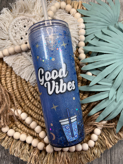 Bola de nieve azul de mal de ojo