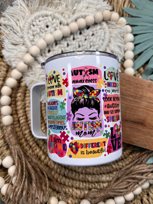 Autism Awareness  Handle Mini Tumbler