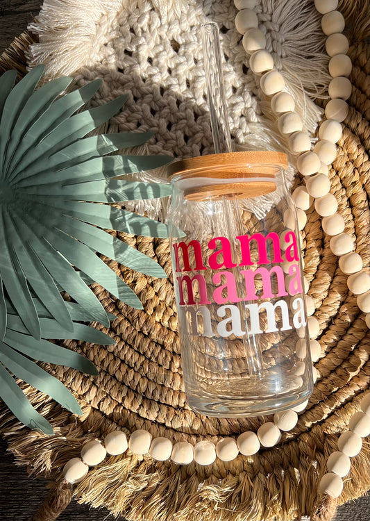 Mamá lata de vidrio