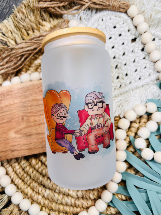 Ellie & Carl Glass Can